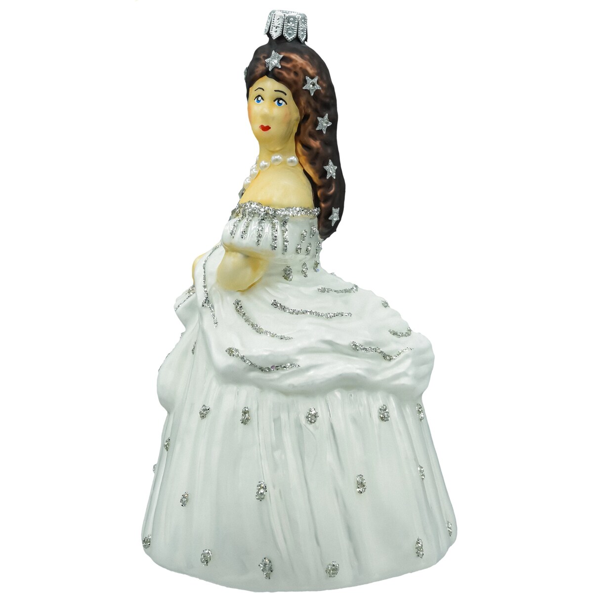 Bombka choinkowa: Dama w białej sukni