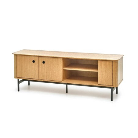 Szafka RTV SMART 167 dąb/czarna