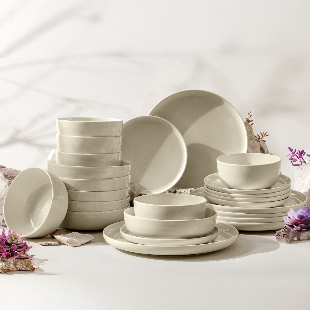 KONSIMO VICTO Zestaw obiadowy 6-osobowy (24 elementy)