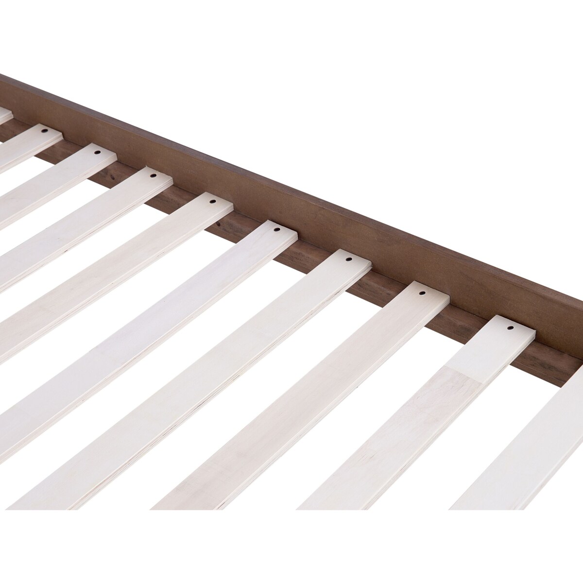 Łóżko 160 x 200 cm ciemne drewno ISTRES