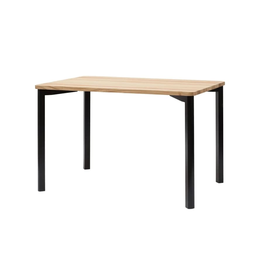 Stół drewniany TRIVENTI 120x80 jesion/czarny