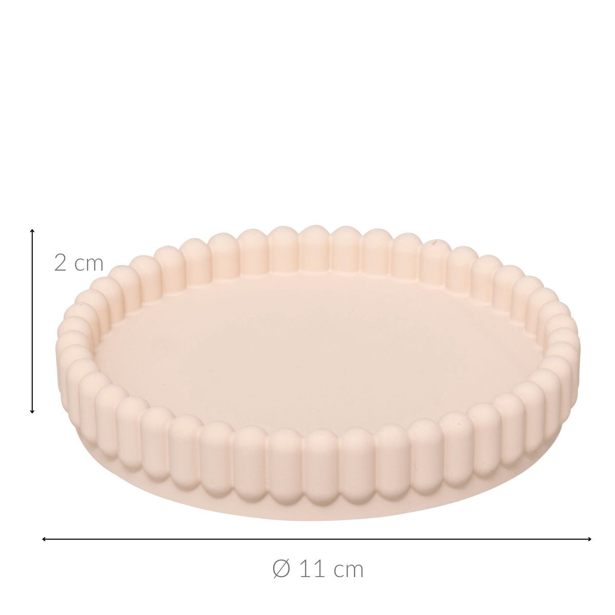 Mydelniczka 11x2 cm TIVILI różowy