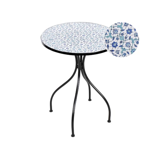 Stolik bistro CHAPECO 60 cm Metal Czarny