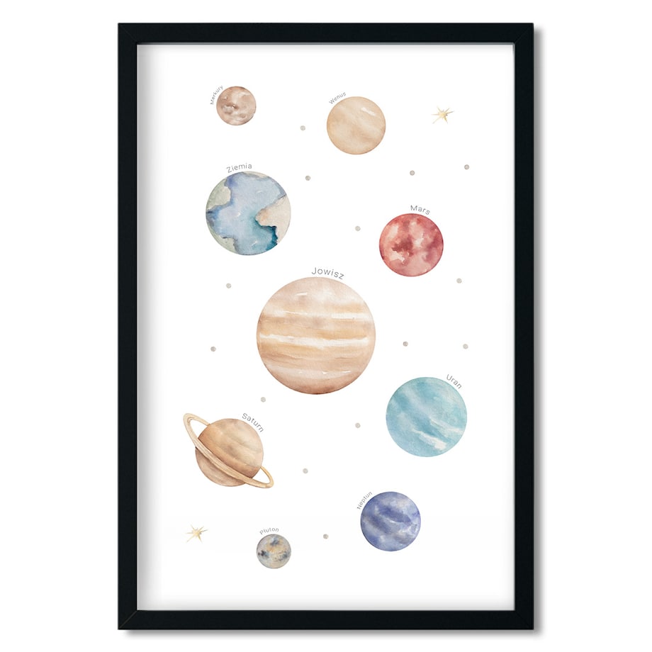 3 x plakat dla dzieci | zestaw kosmos 40x50