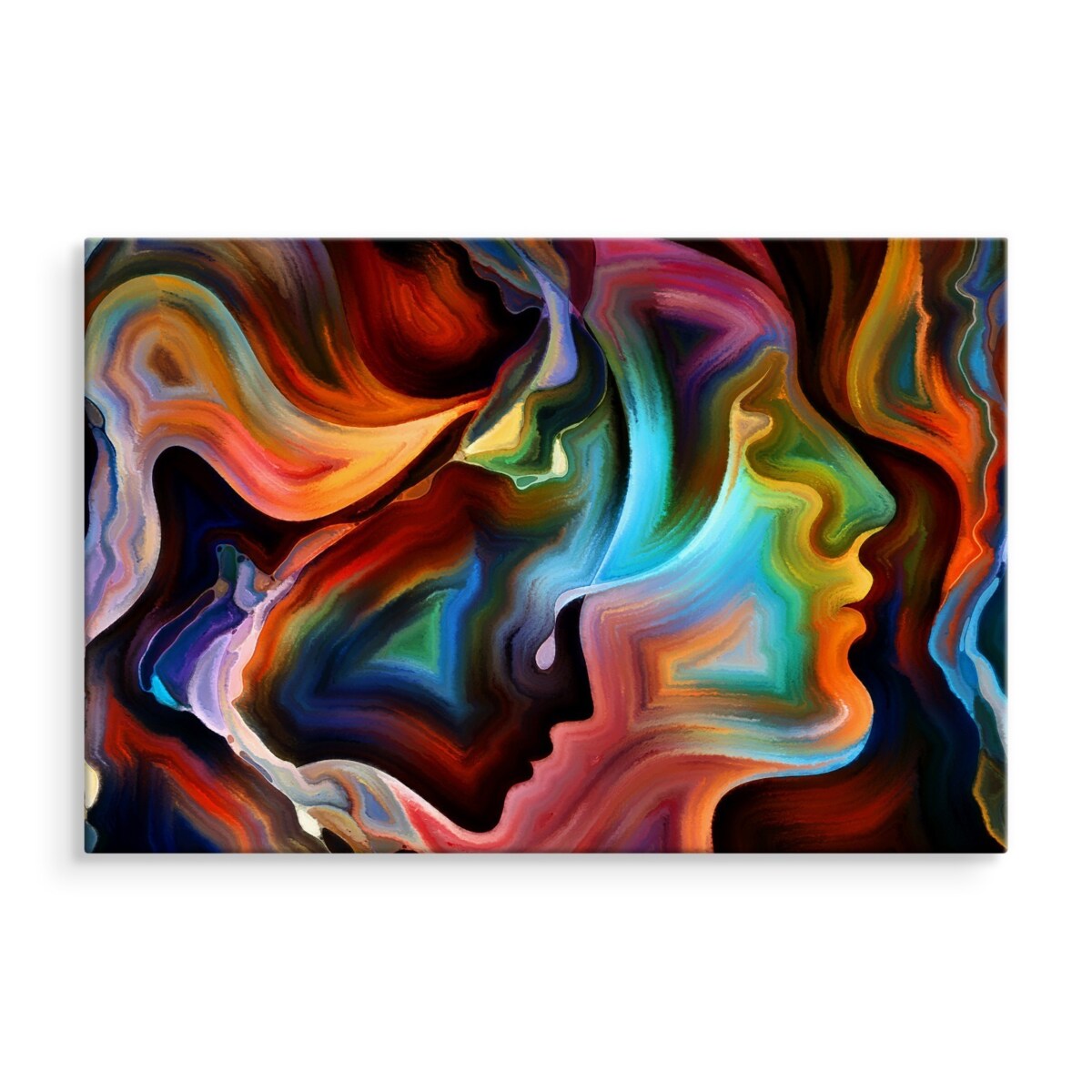Obraz Na Płótnie Abstrakcyjne Twarze 70x50cm