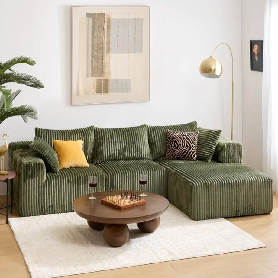 Stolik kawowy z drewna mango, kuliste nogi, brązowy, Abekas, 90 cm