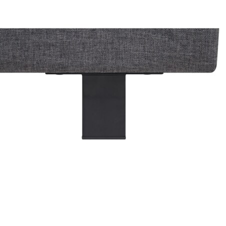 Łóżko wodne tapicerowane 160 x 200 cm szare ALBI