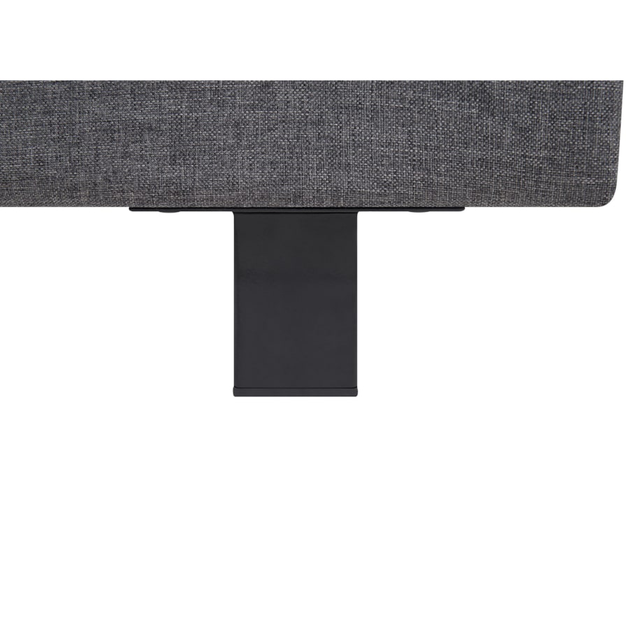 Łóżko wodne tapicerowane 160 x 200 cm szare ALBI