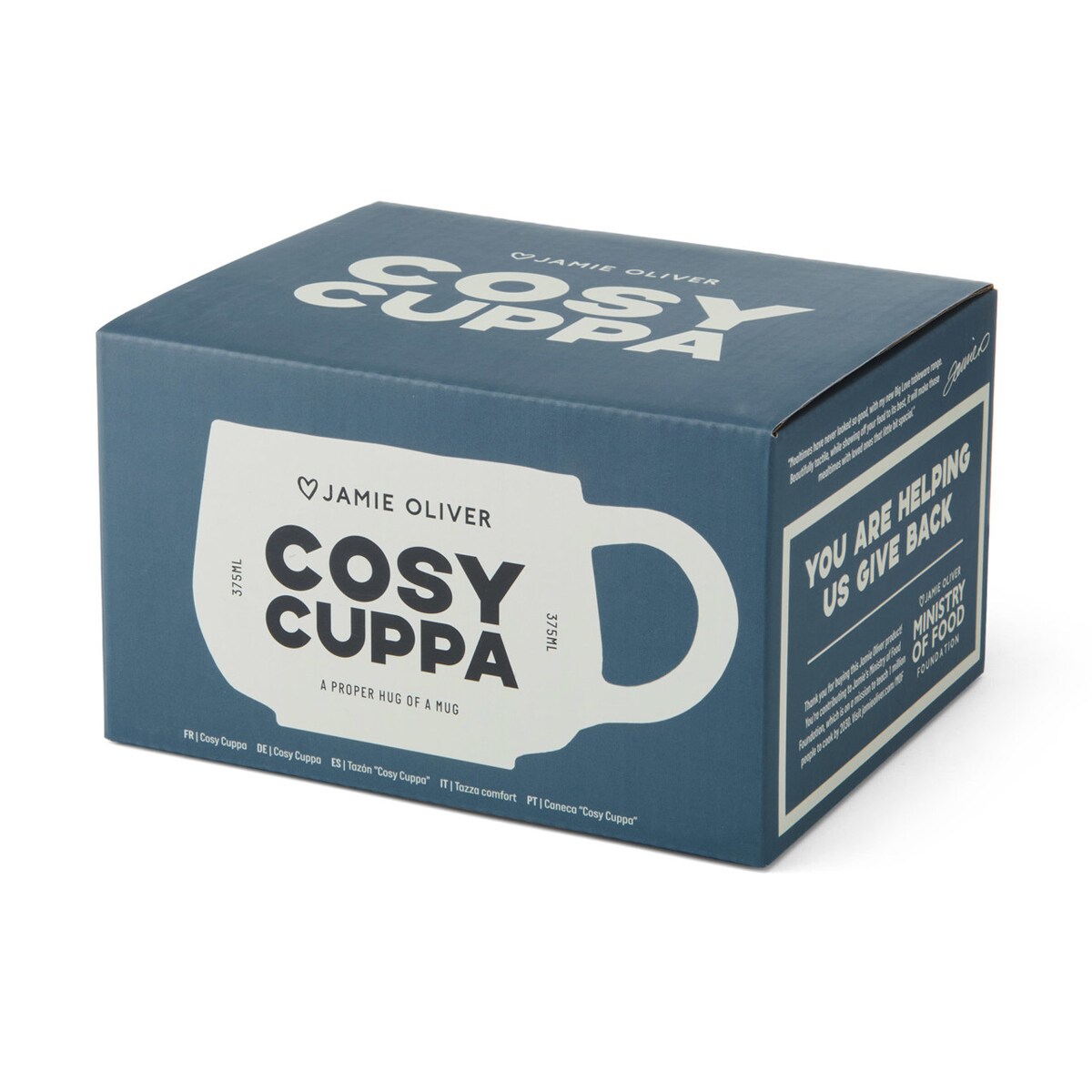 Jamie Oliver kubek ceramiczny biały Big Love Cosy Cuppa 375 ml