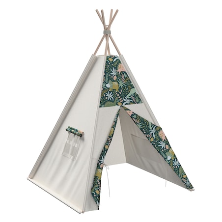 Tipi, dinozaury na zielonym tle, 110 x 110 x 155 cm, Magic Collection
