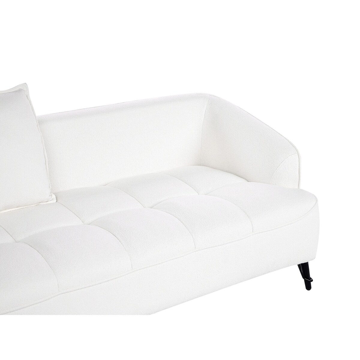 Sofa 3-osobowa boucle biała HOBRO