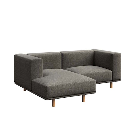 Kukumo sofa narożna lewa Szara