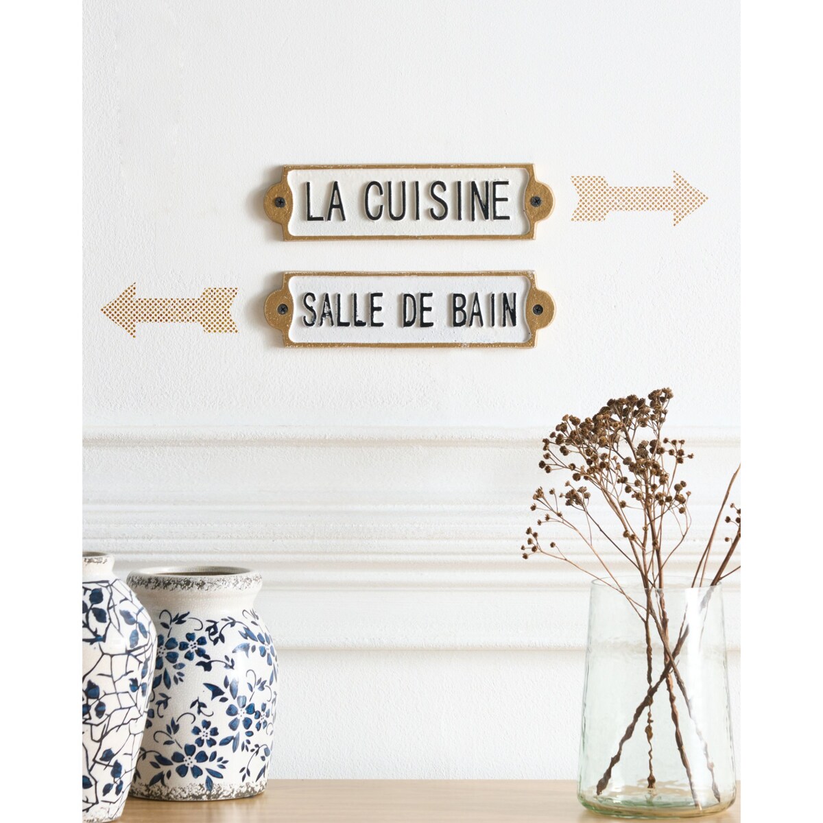 Dekoracja ścienna ISERE Biały 6 cm