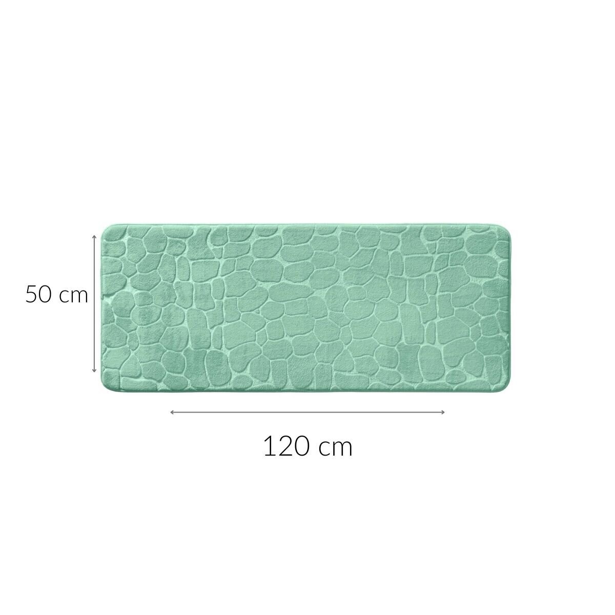 Podłużna mata łazienkowa z tłoczonym wzorem, 50 x 120 cm