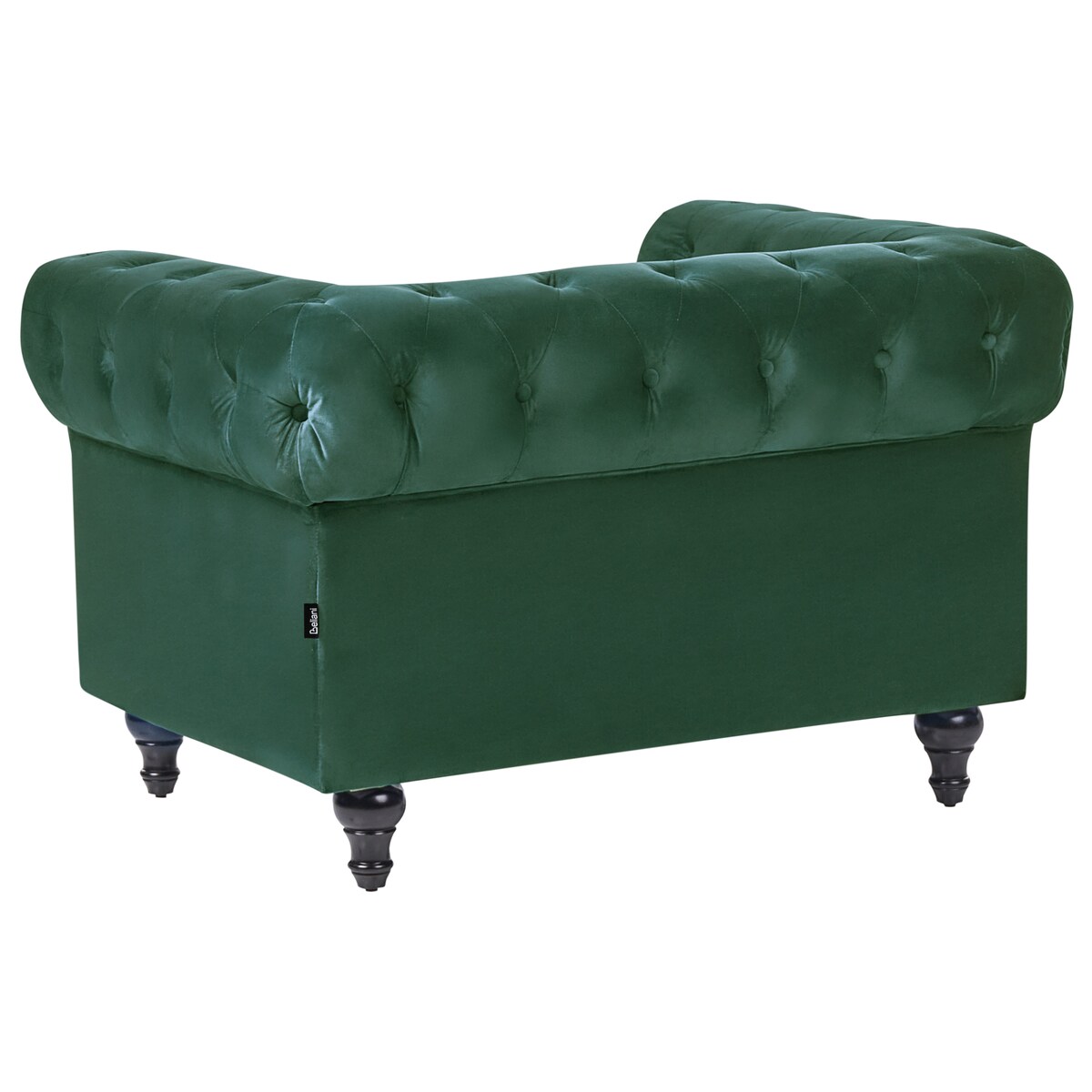 Fotel CHESTERFIELD Welur Szmaragdowy