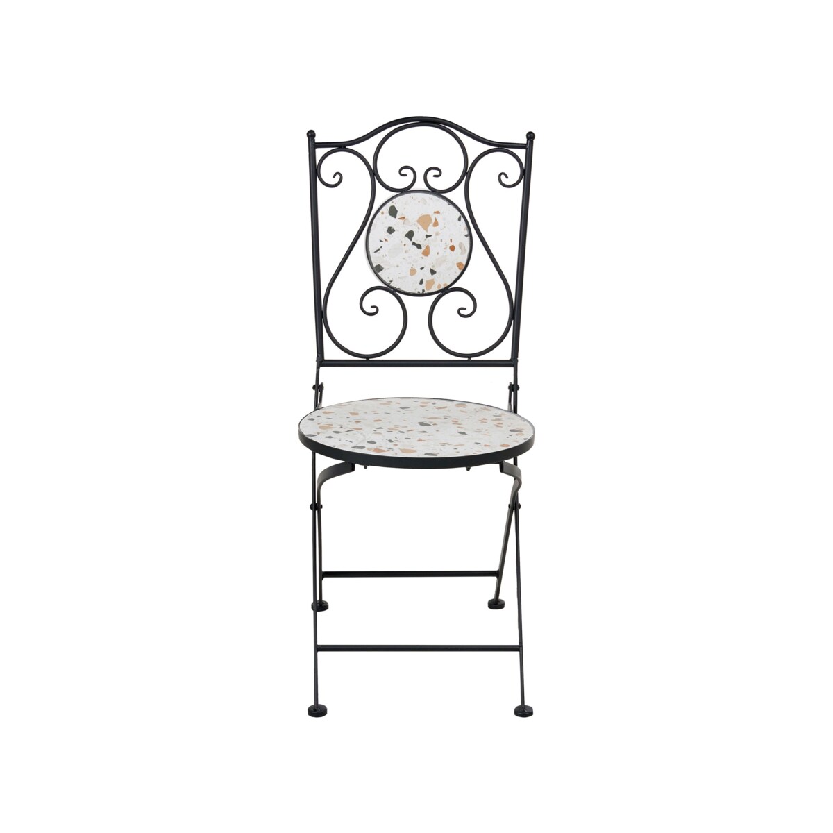 Zestaw mebli balkonowych Składane ARTENA Metal Czarny