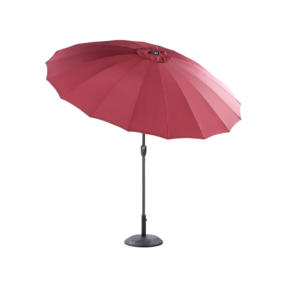 Parasol ogrodowy ⌀ 255 cm czerwony BAIA