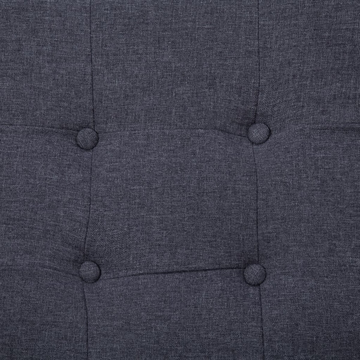 vidaXL 2-osobowa sofa z podłokietnikami, ciemnoszara, stal i tkanina