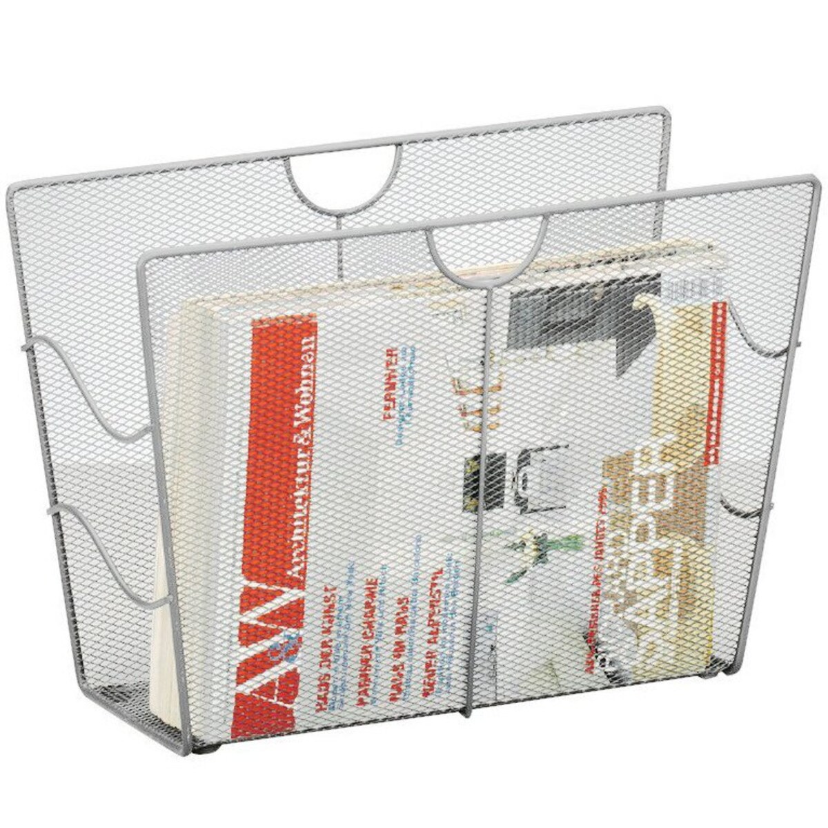 Metalowy gazetnik, kosz na gazety, ZELLER