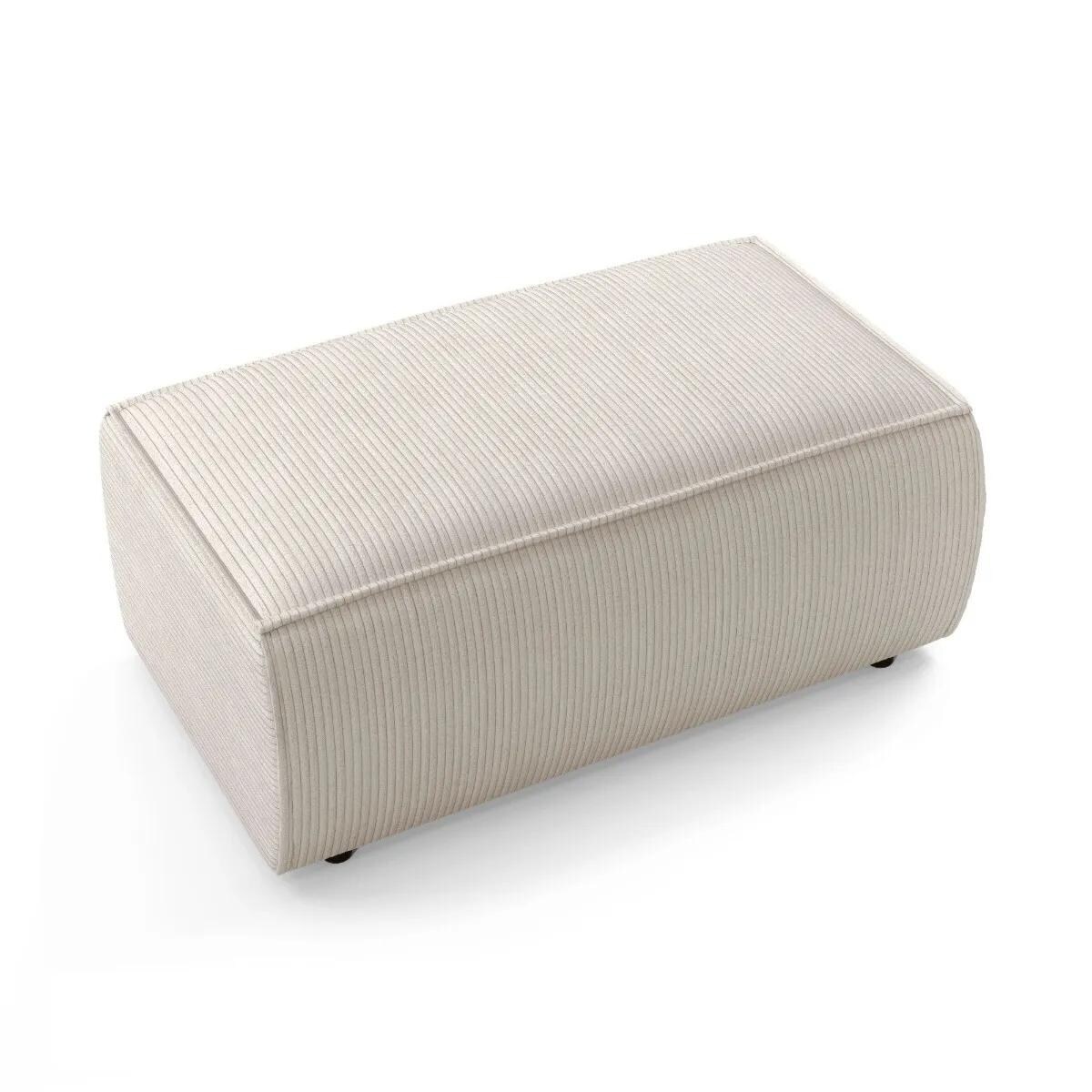 Pufa prostokątna FELICIA kremowa