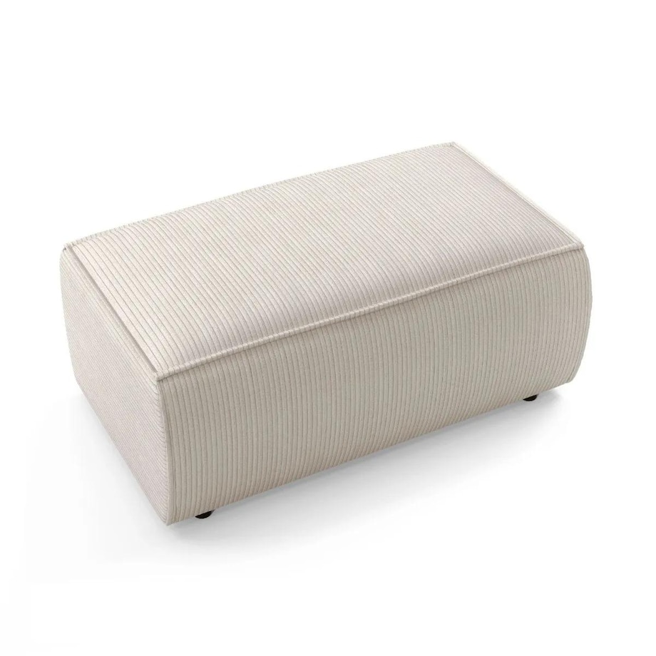 Pufa prostokątna FELICIA kremowa