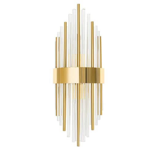 Lampa ścienna glamour Armando MSE010100337 Moosee szkło złota przezroczysta