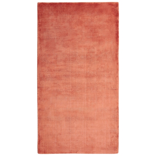 Dywan z wiskozy 80 x 150 cm pomarańczowy GESI II