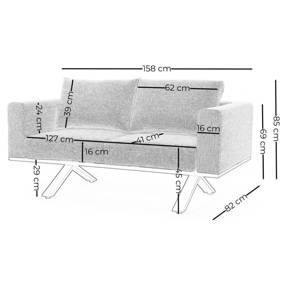 Meble ogrodowe nowoczesne luksusowe aluminiowe MARABELLA beżowo białe