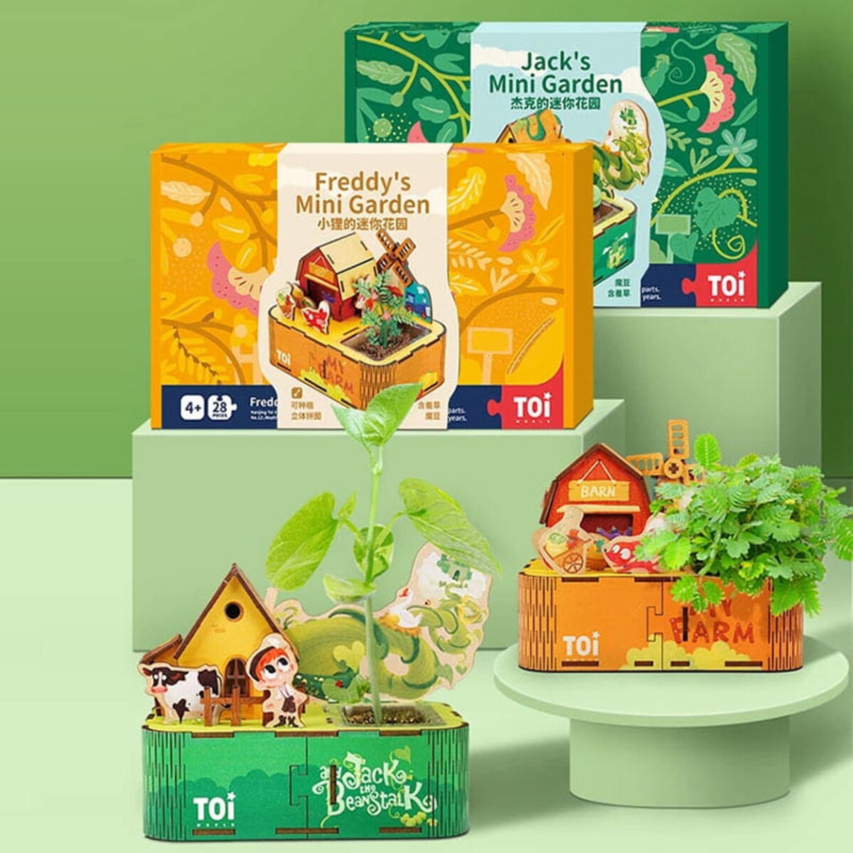 Domek DIY z ogródkiem Puzzle 3D - Ogródek Freddy