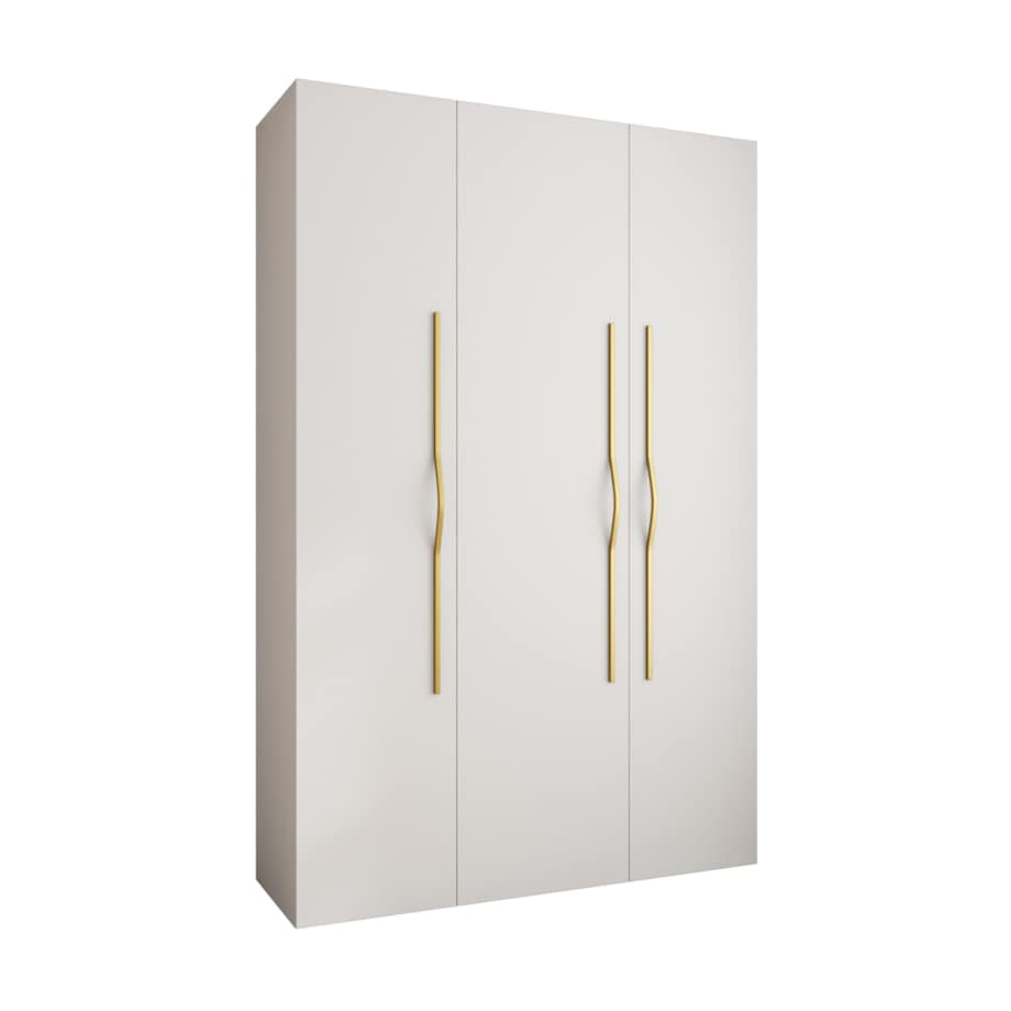 Szafa trzydrzwiowa Como 2 160 gł.40 biały+złoty