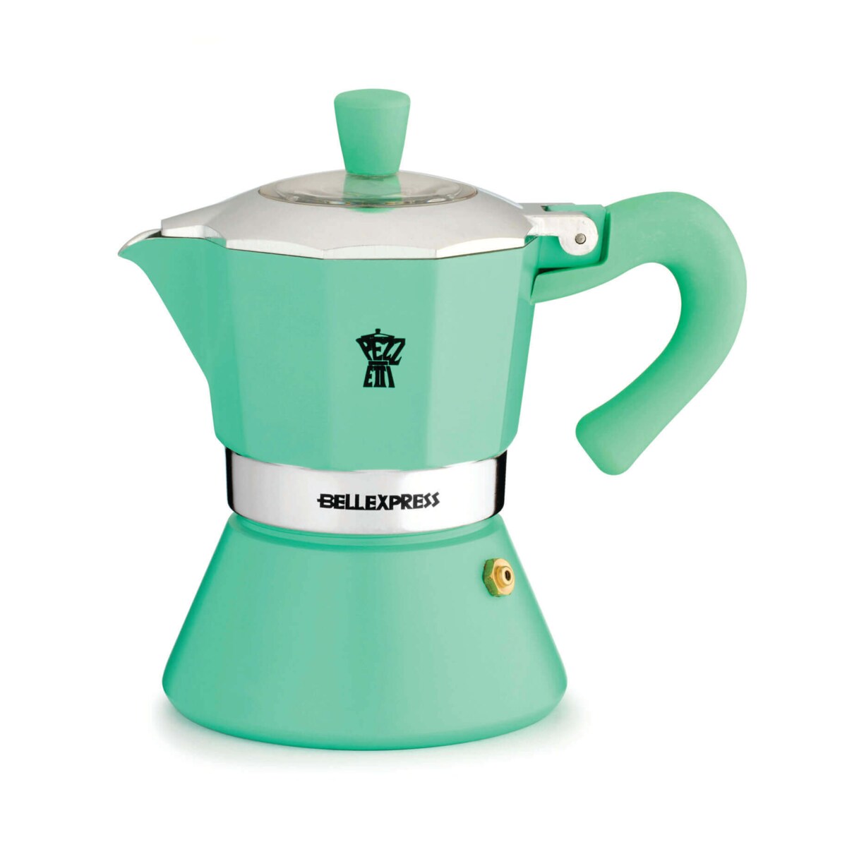 PEZZETTI BELLEXPRESS Emaliowana kawiarka indukcyjna (3 filiżanki) - Miętowy