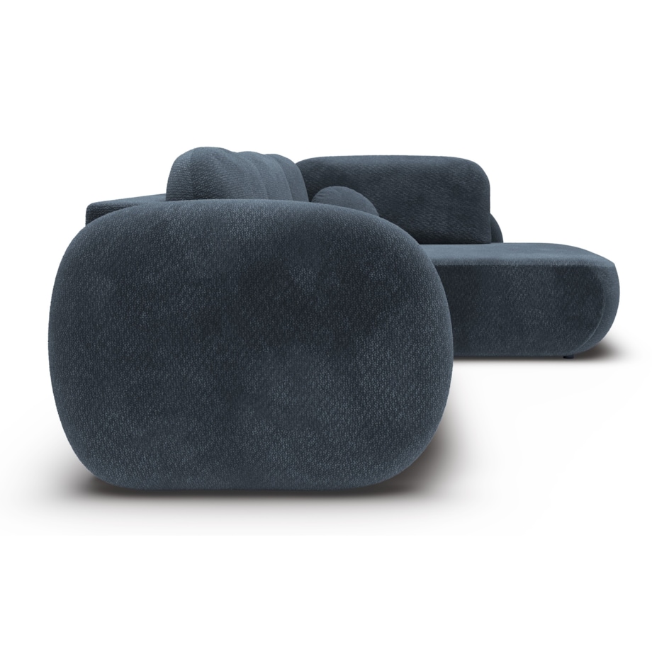 Nowoczesny Narożnik rozkładany OLIVIO II, prawy, granatowy