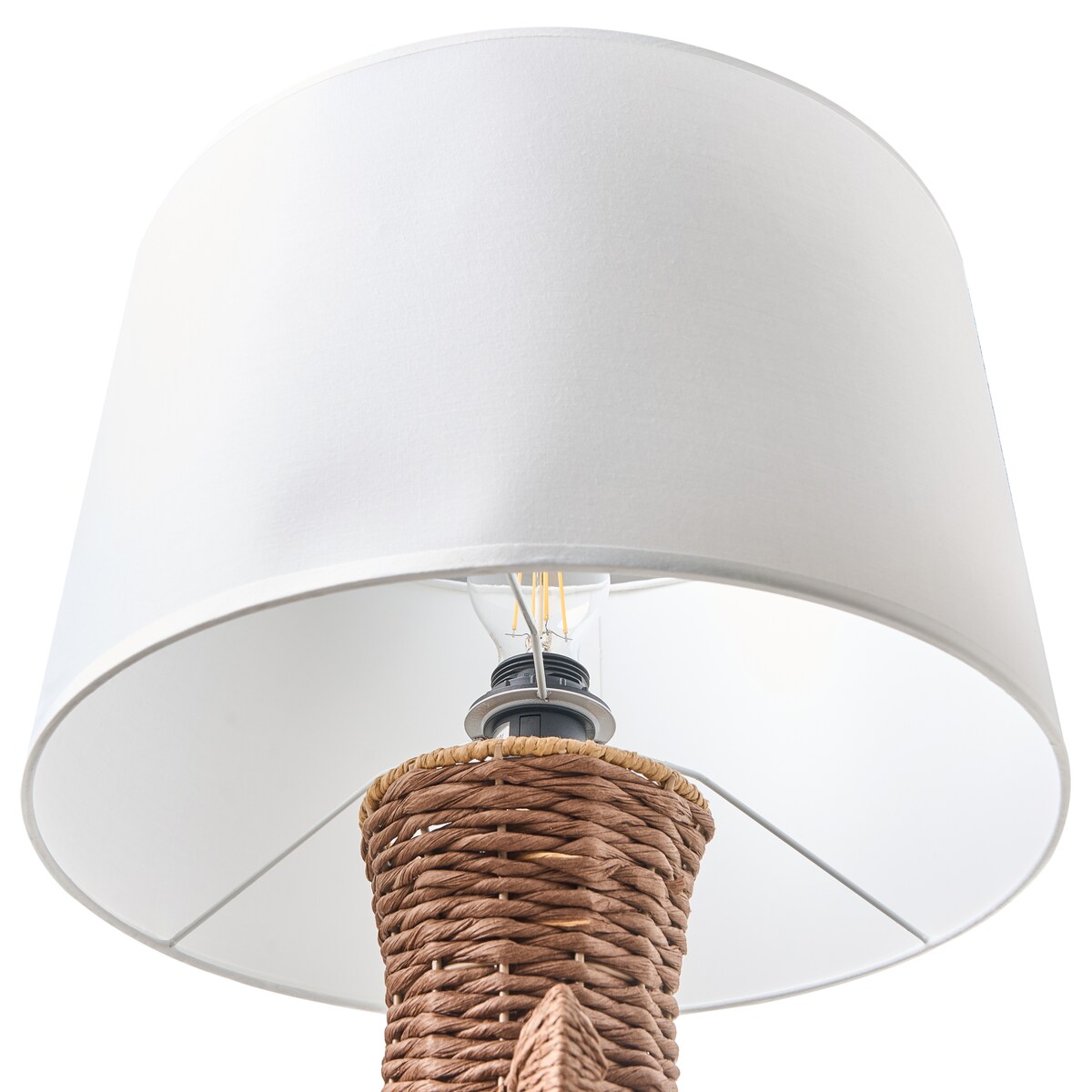 Lampa stołowa RENARD Papierowa plecionka Naturalny