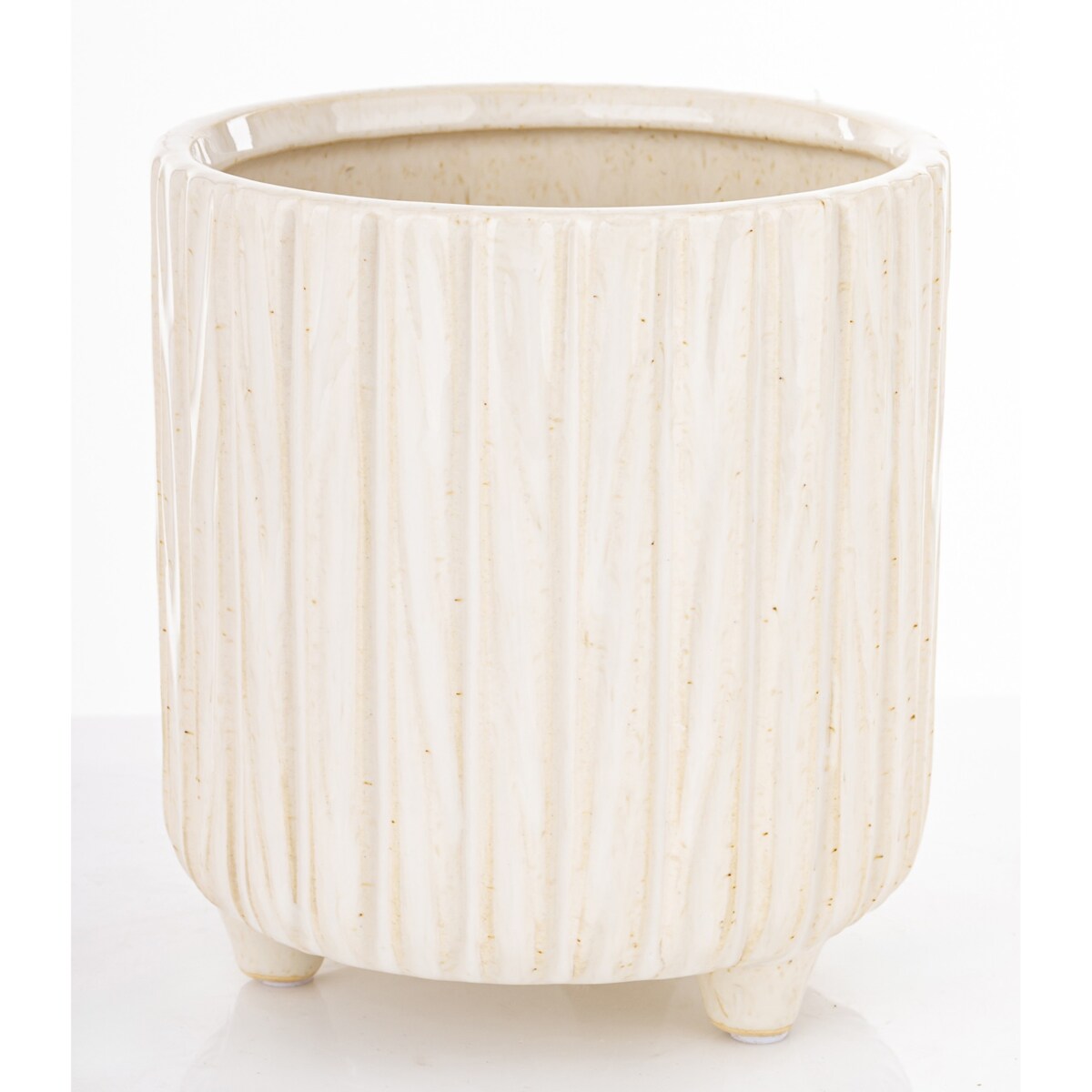 Osłonka ceramiczna prążkowana 15x14x14 cm NIPSU