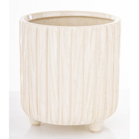 Osłonka ceramiczna prążkowana 15x14x14 cm NIPSU