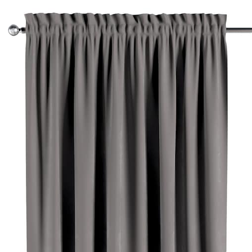 Zasłona na kanale z grzywką 1 szt. 130x245 gołębi szary