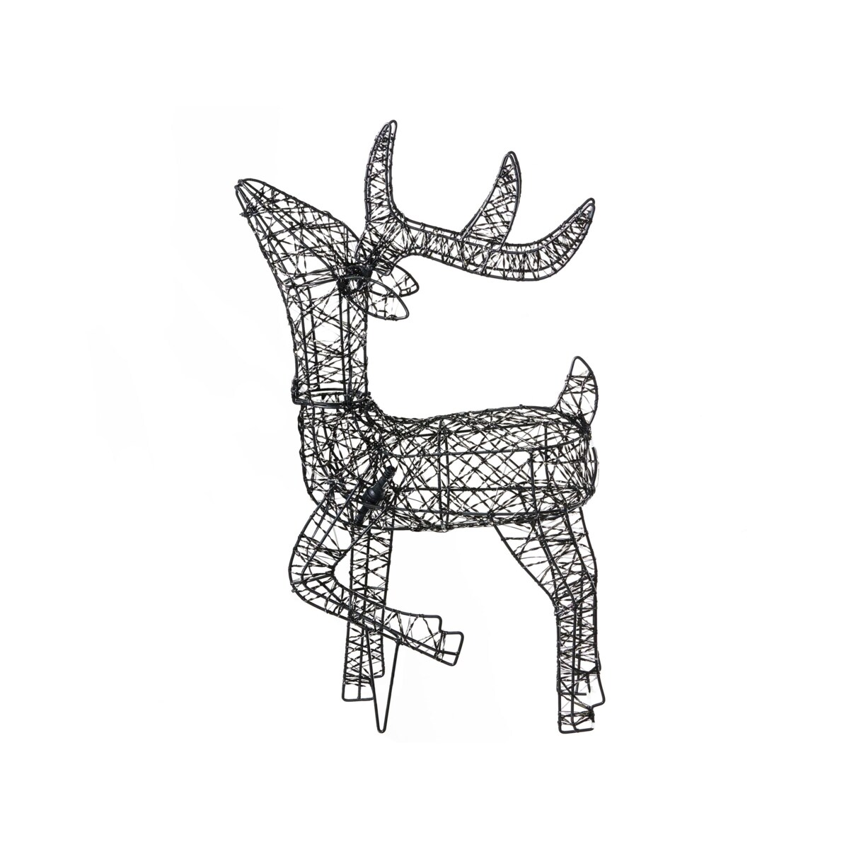 Dekoracja ogrodowa LED RAVSJON Renifer 58 cm Czarny