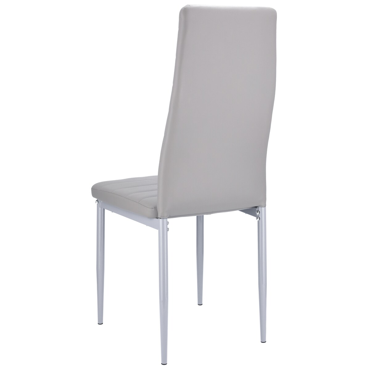 4 x Krzesło VERUM szare ekoskóra