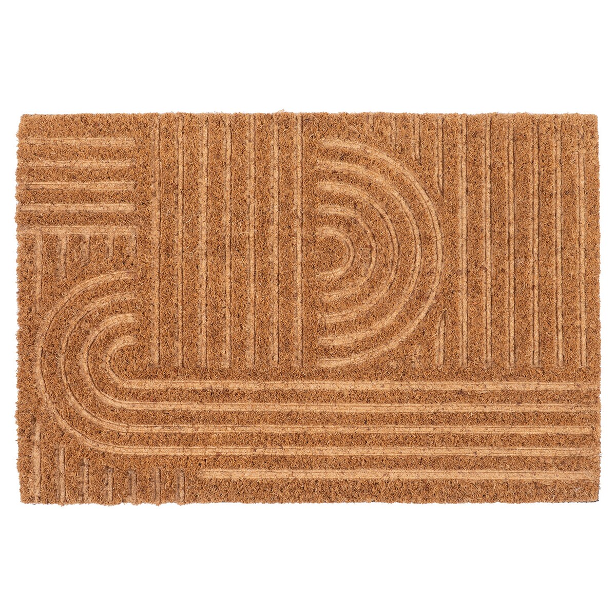 Wycieraczka wejściowa 40x60 cm geometryczna kokosowa pod drzwi