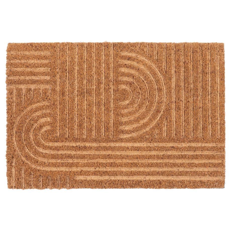 Wycieraczka wejściowa 40x60 cm geometryczna kokosowa pod drzwi