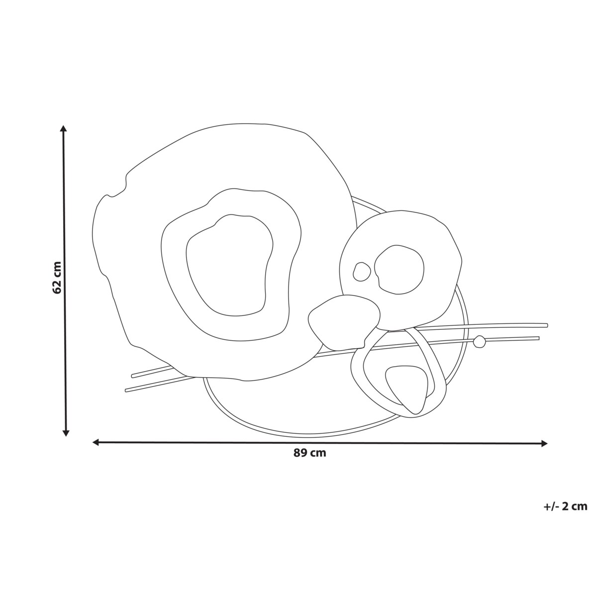 Dekoracja ścienna NEPTUNIUM Metal 62 cm Kolorowy