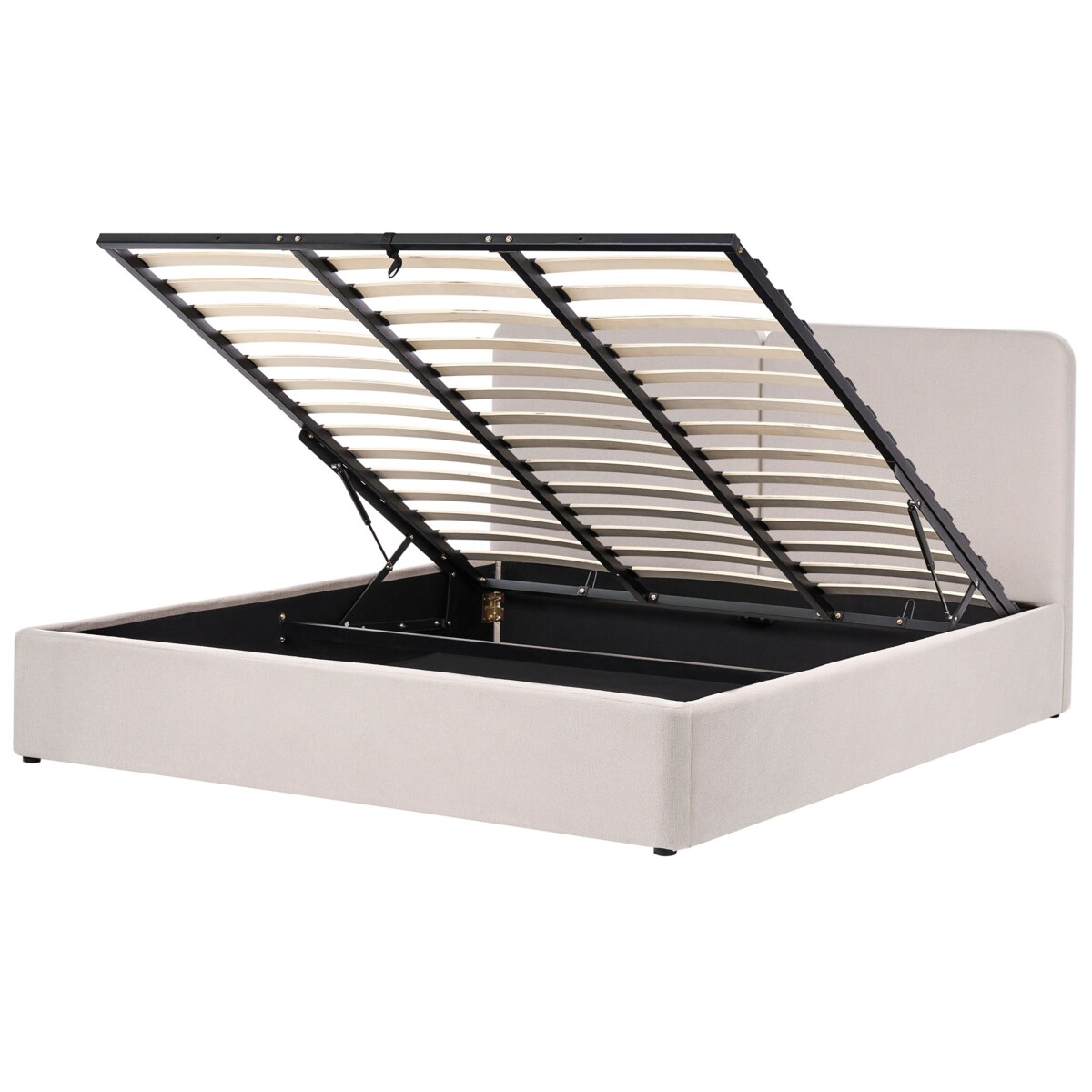 Łóżko z pojemnikiem ARBOIS 180 x 200 cm Beżowy