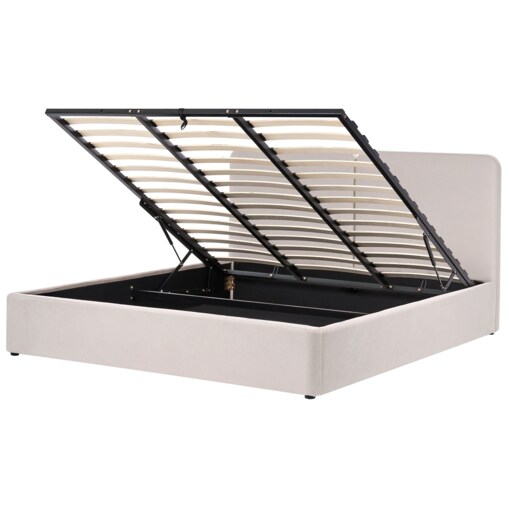 Łóżko z pojemnikiem ARBOIS 180 x 200 cm Beżowy