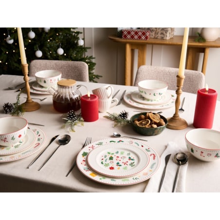 Zastawa stołowa 12-częściowa SAFFRON Porcelana Biały