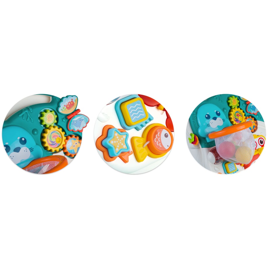 Interaktywny chodzik pchacz stolik edukacyjny Ricokids