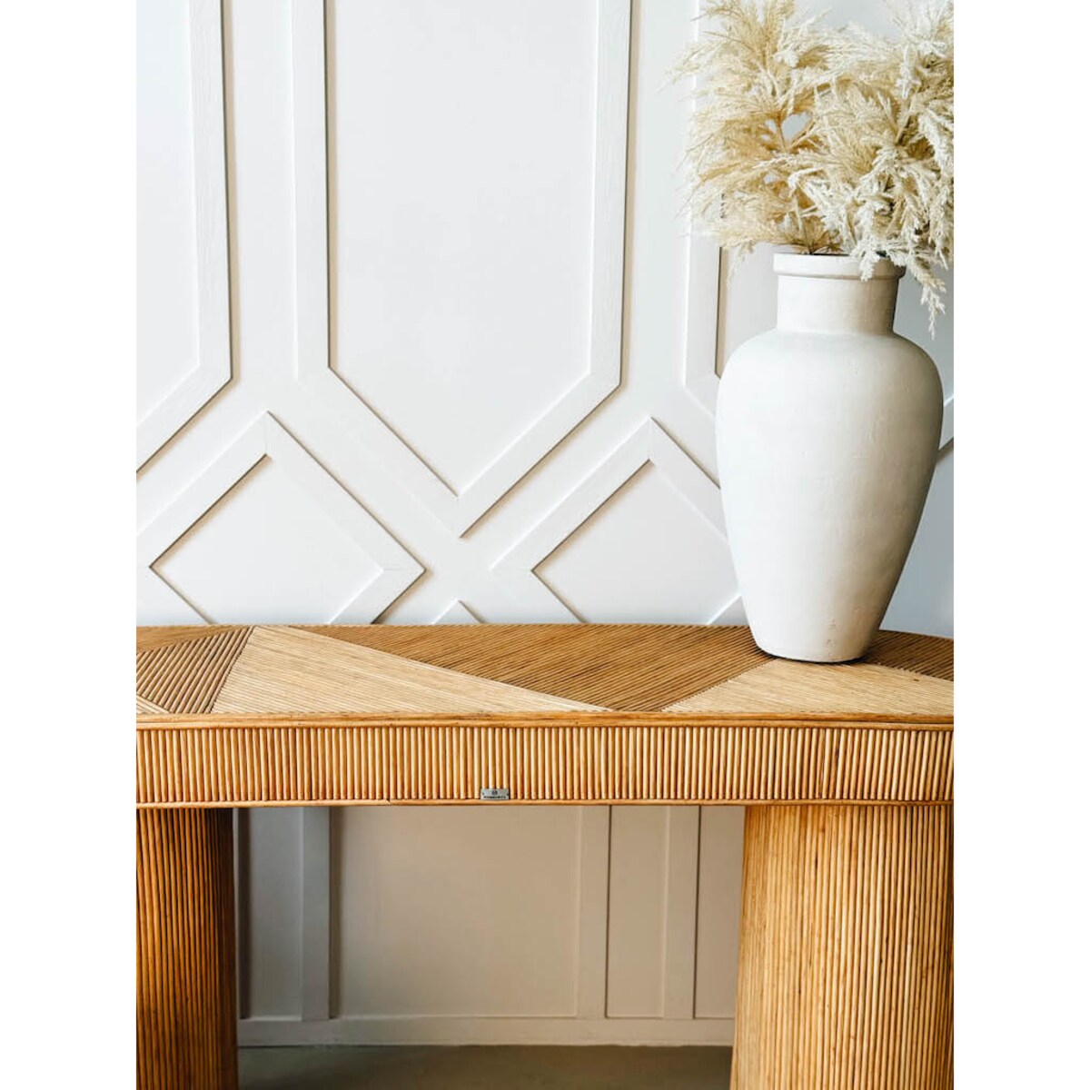 STOLIK KONSOLA KACA naturalny rattan