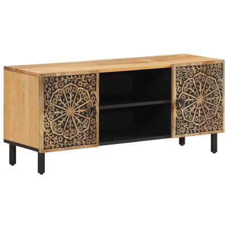 vidaXL Szafka pod telewizor, 105x33x46 cm, lite drewno mango