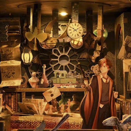 Miniaturowy domek Book Nook - Dom czarów - Aslowsnail