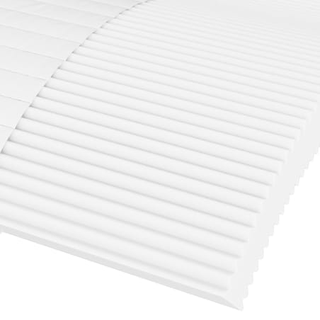 vidaXL Materac piankowy, biały, 90x210 cm, twardość H2/H3