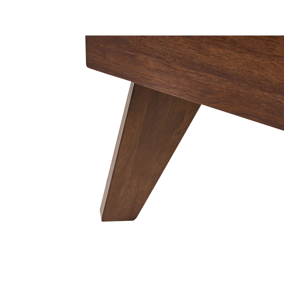 Łóżko Technorattan MONPAZIER 120 x 200 cm Ciemnobrązowy